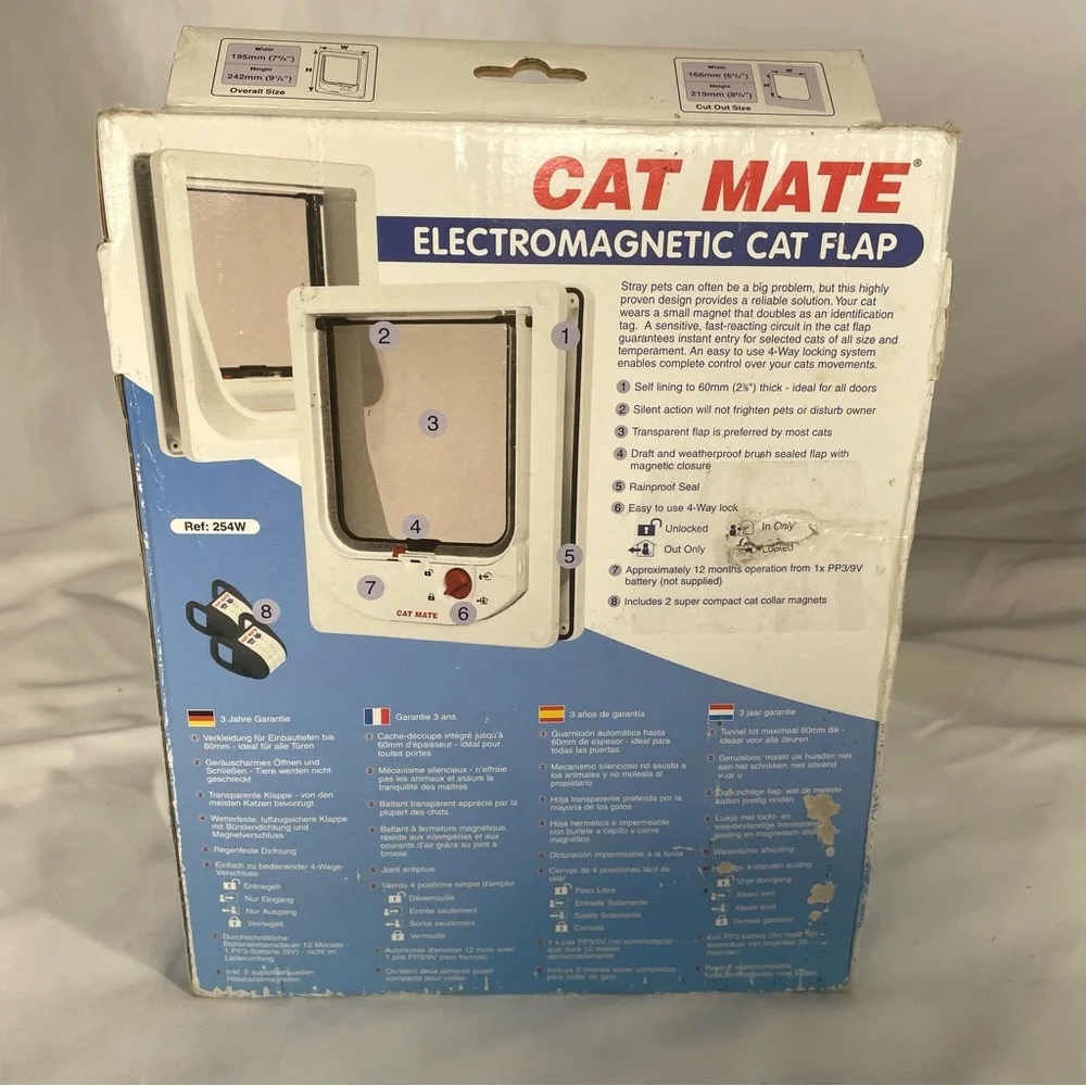 BNIB Cat Mate electromagnetic cat flap